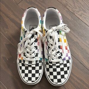 Women’s Colorful Checkered VANS Sneakers